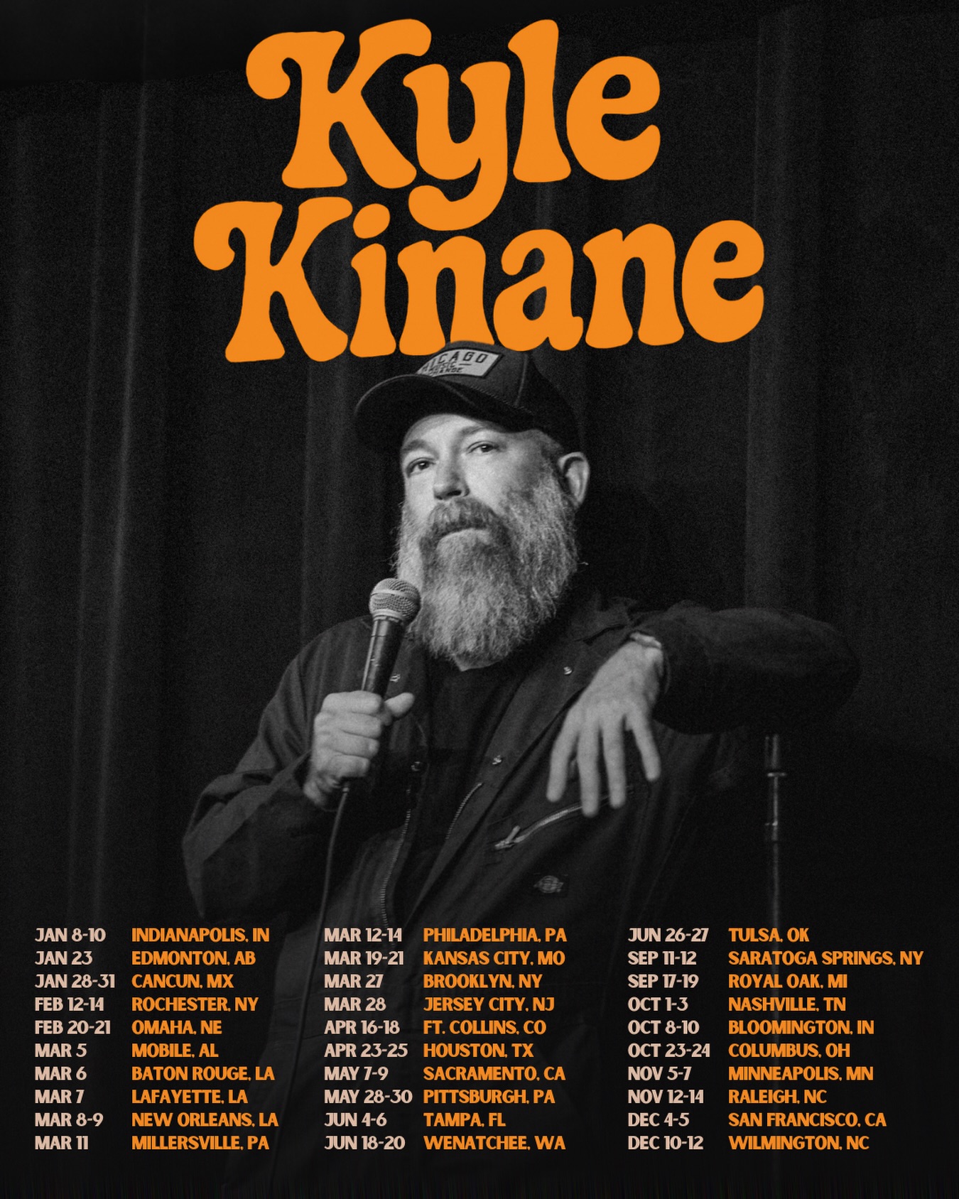 Kyle Kinane Tour Poster 2026
